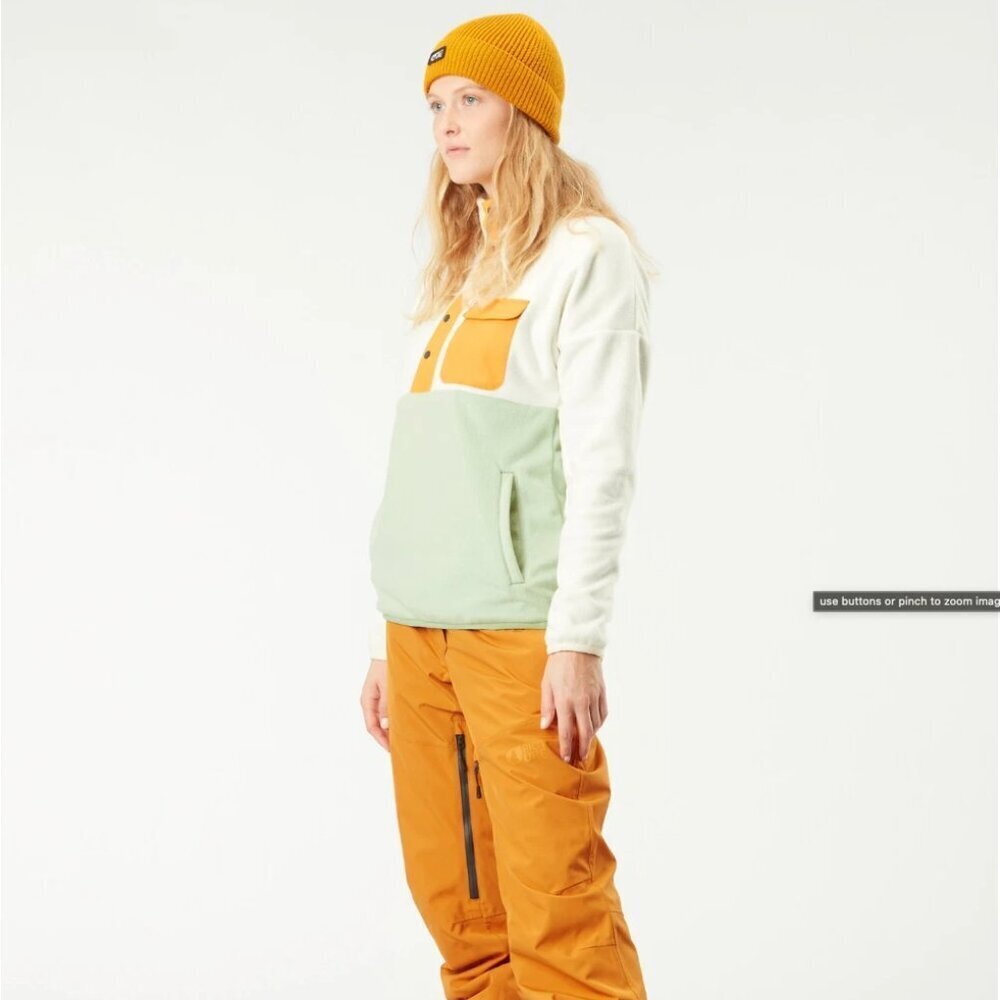 NWT Picture Organic Arcca White Fleece Pullover Jacket - Picture 3 of 9